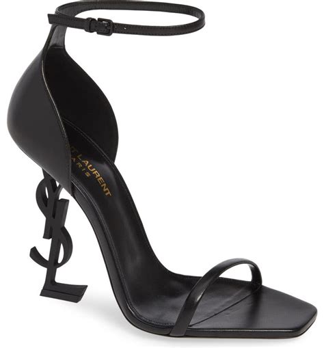 opyum ysl ankle strap sandal black|saint laurent opyum sandals.